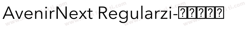 AvenirNext Regularzi字体转换